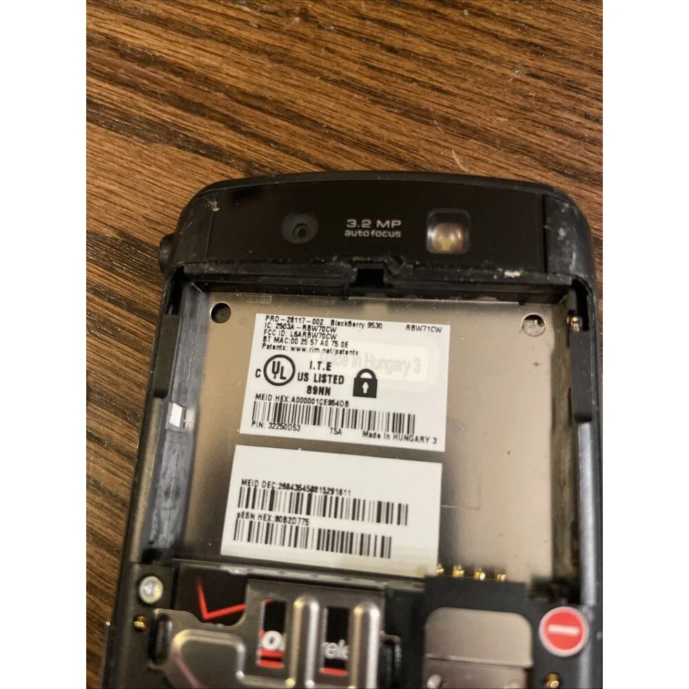 Blackberry Storm 9530 Smartphone For Parts Prop Vintage Cell Phone